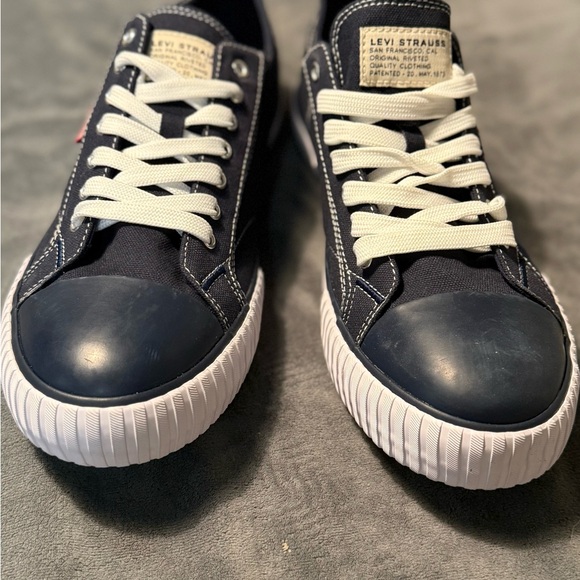 NWT LEVI’S Anikin Canvas Men's Navy Blue Sneakers Size 10 - Picture 5 of 10